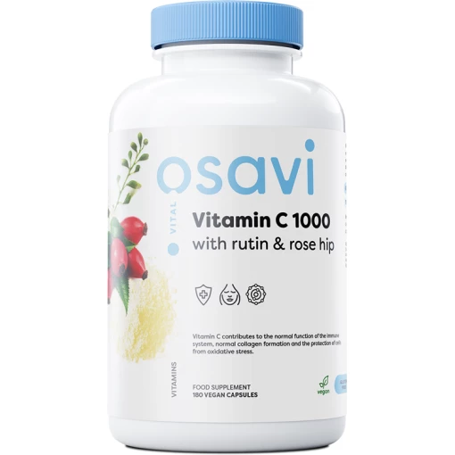 Vitamin C1000 with Rutin & Rose Hip - 180 vegan caps