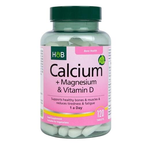 Calcium + Magnesium & Vitamin D - 120 vegetarian tabs