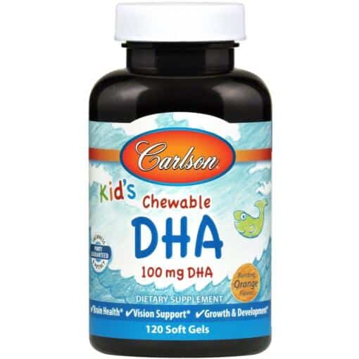 Carlson Labs - Kid's Chewable DHA 100mg Orange - 120 softgels