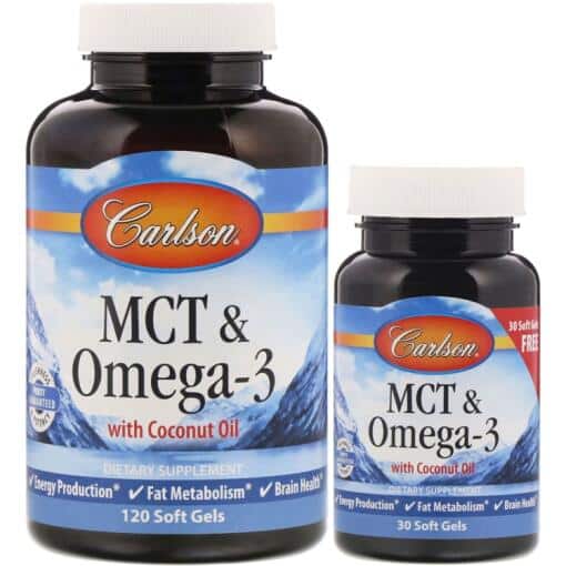 Carlson Labs - MCT & Omega-3 120 + 30 softgels