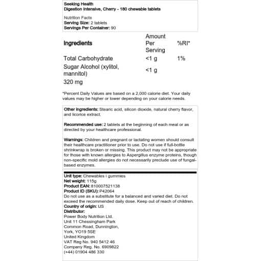 Cherry - 180 chewable tablets