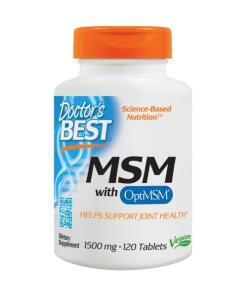 Doctor's Best - MSM with OptiMSM 1500mg - 120 tablets