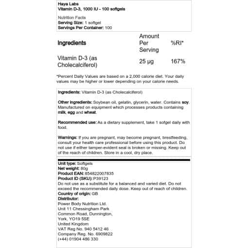400 IU - 100 softgels