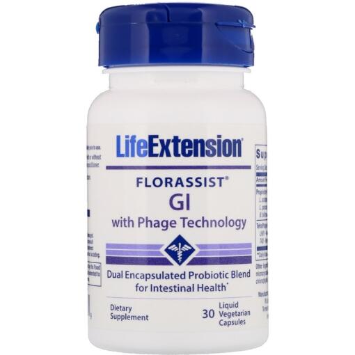 Life Extension - Florassist GI with Phage Technology - 30 liquid vcaps