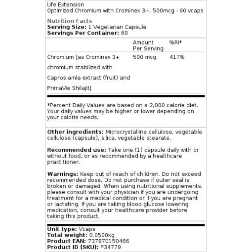 500mcg - 60 vcaps
