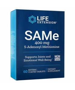 Life Extension - SAMe S-Adenosyl-Methionine 400mg - 60 enteric coated tabs