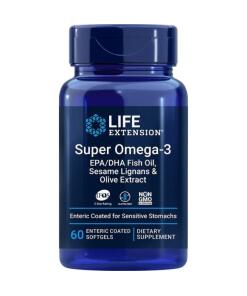 Life Extension - Super Omega-3 EPA/DHA with Sesame Lignans & Olive Extract 60 enteric coated softgels