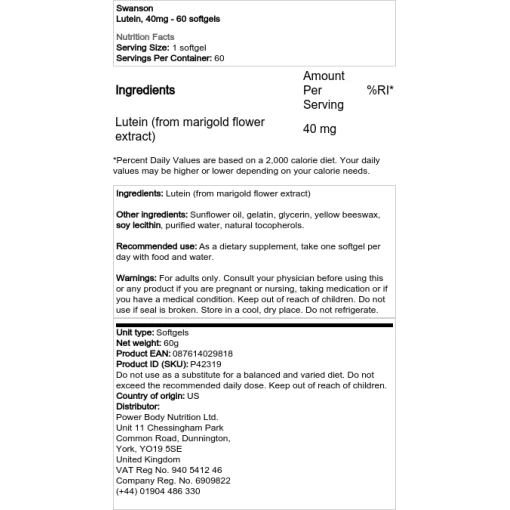 40mg - 60 softgels