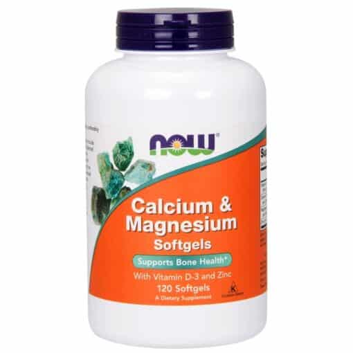 NOW Foods - Calcium & Magnesium with Vit D and Zinc - 120 softgels