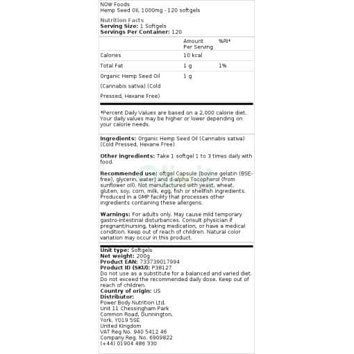 1000mg - 120 softgels