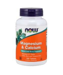 NOW Foods - Magnesium & Calcium with Zinc and Vitamin D3 100 tablets
