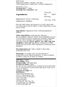 NOW Foods - Magnesium Malate