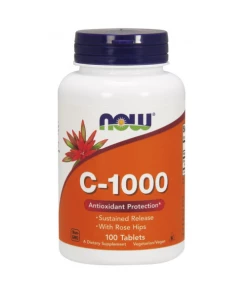 NOW Foods - Vitamin C-1000 with Rose Hips - Susteined Release - 250 tablets
