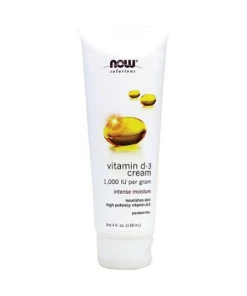 NOW Foods - Vitamin D-3 Cream - 118 ml.