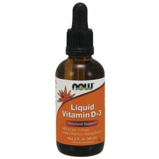 NOW Foods - Vitamin D-3 Liquid 400 IU - 60 ml.