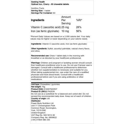 Cherry - 60 chewable tablets