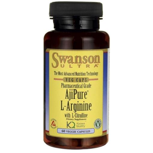 Swanson - AjiPure L-Arginine with L-Citrulline 60 vcaps