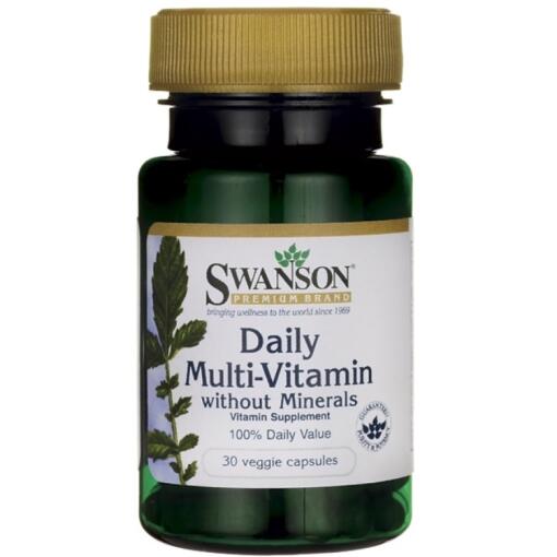 Swanson - Daily Multi-Vitamin without Minerals 30 vcaps