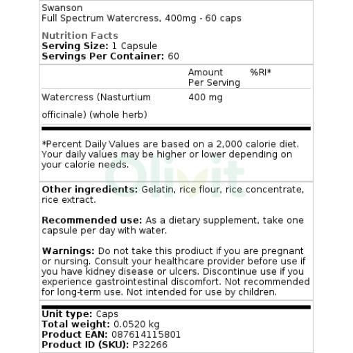 Swanson - Full Spectrum Watercress