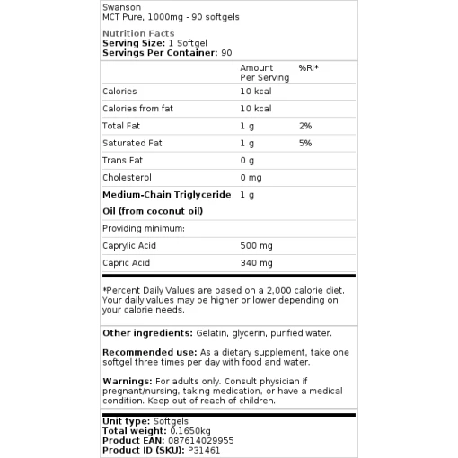 1000mg - 90 softgels