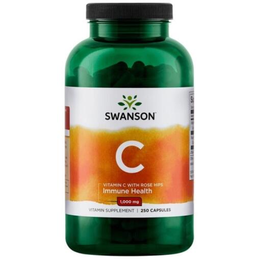 Swanson - Vitamin C with Rose Hips Extract 1000mg - 250 caps