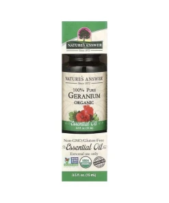 100% Pure Geranium Organic Essential Oil - 15 ml.