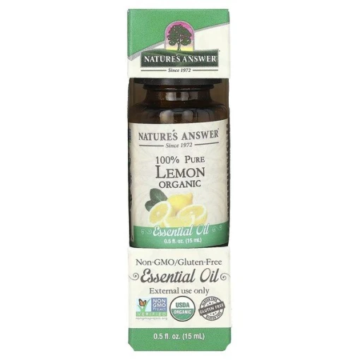 100% Pure Lemon Organic Essential Oil - 15 ml.