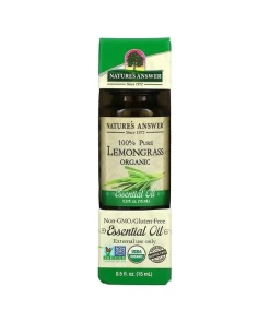 100% Pure Lemongrass Organic Essential Oil - 15 ml.