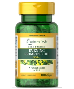 Puritan's Pride - Teunisbloemolie, 500 mg - 100 Zachte Gelatinecapsules
