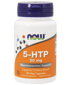NOW Foods - 5-HTP, 50 mg - 30 vegetarische capsules