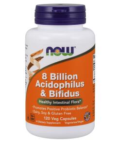 8 Milliards d'Acidophilus et Bifidus - 120 gélules