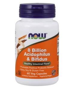 8 Milliards d'Acidophilus et Bifidus - 60 gélules
