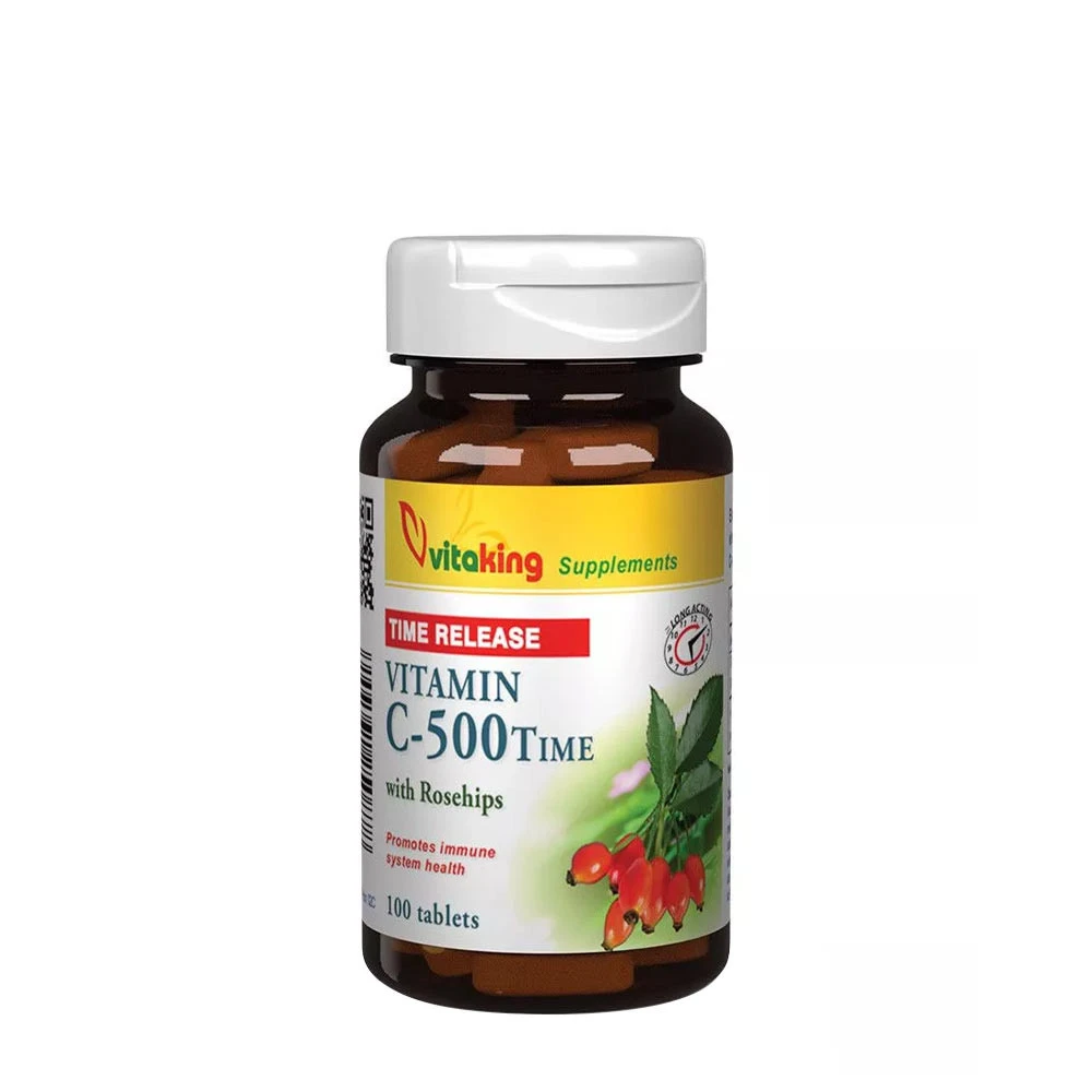 Vitaking - Vitamine C-500 met vertraagde afgifte en rozenbottels (100 tabletten)