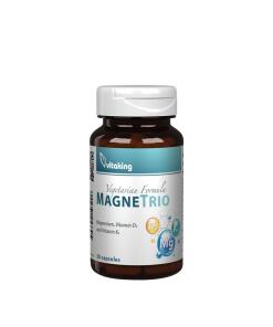 Vitaking MagneTrio D3+K2+ Bisglycinate de Magnésium (30 Capsules)
