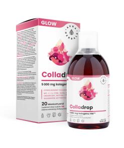 Aura Herbals - AURA HERBALS Colladrop Glow, marien collageen, 5000 mg (500 ml)