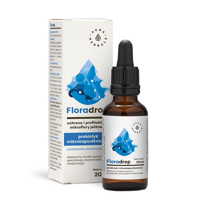 Floradrop d'AURA HERBALS, Lactobacillus Rhamnosus GG (20 ml / 0,68 fl. oz.)