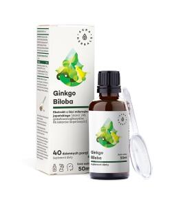 Extrait de Ginkgo Biloba AURA HERBALS, extrait de ginkgo 50:1, 45 mg, (50 ml / 1,69 fl. oz.)