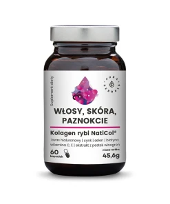 AURA HERBALS Collagène de poisson NatiCol, Cheveux, Peau, Ongles (60 gélules)