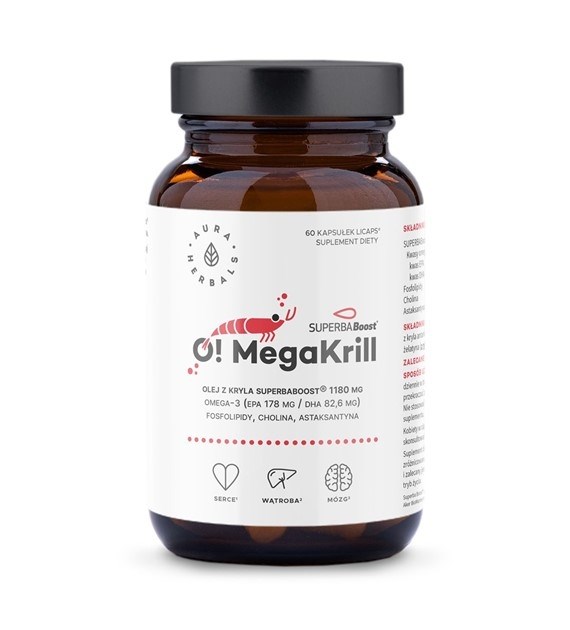 AURA HERBALS O! MégaKrill 1180 mg (60 gélules)