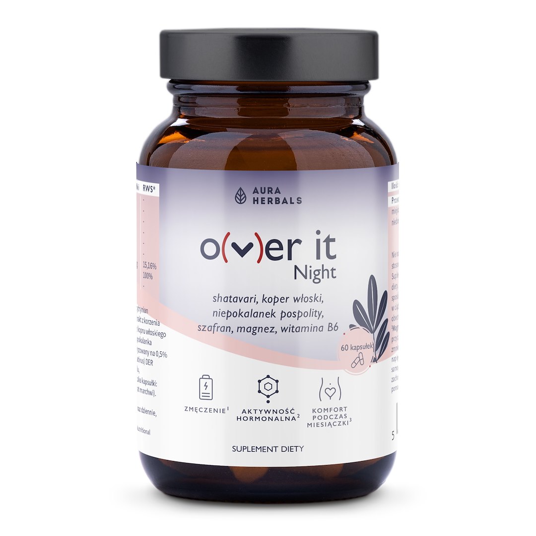 Aura Herbals - AURA HERBALS Over It Night, comfort tijdens de menstruatie (60 capsules)