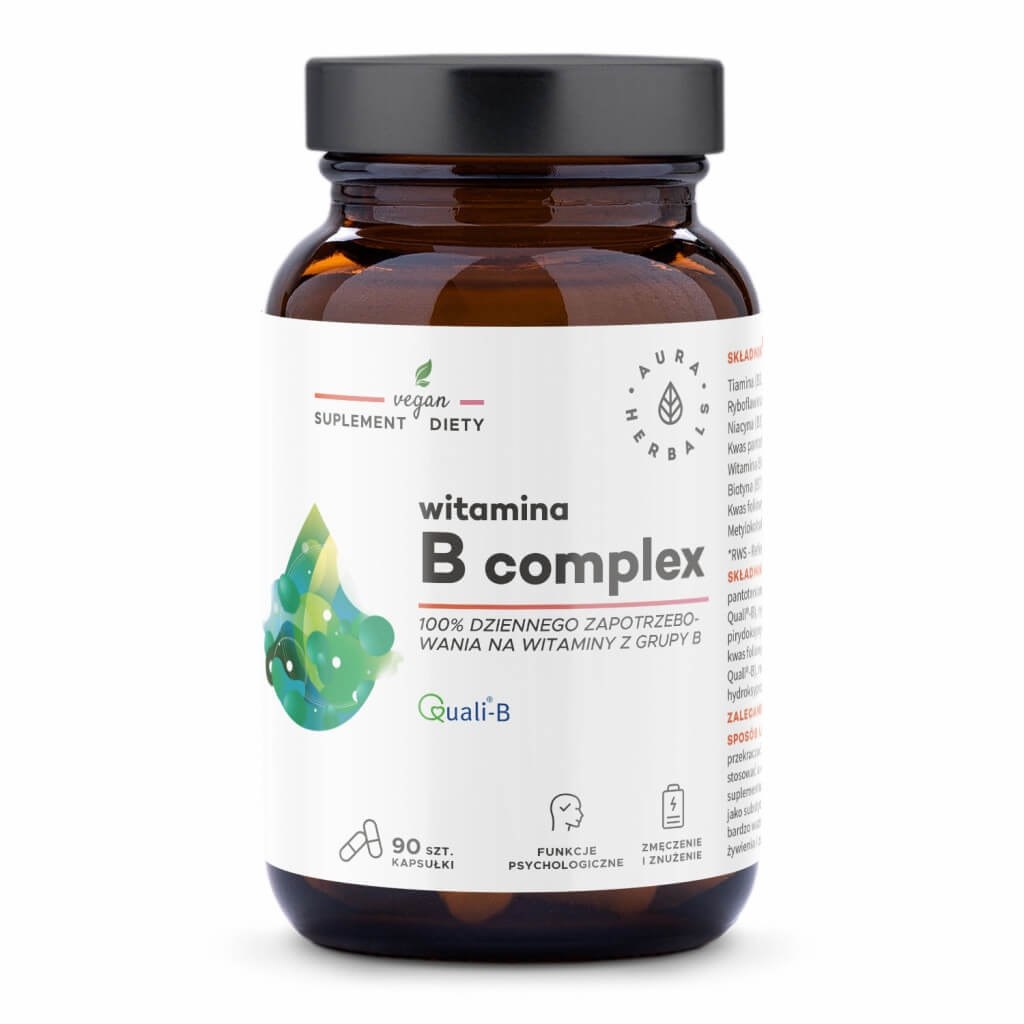 Complexe de vitamine B AURA HERBALS (90 gélules)