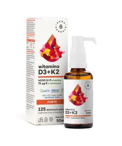 AURA HERBALS Vitamine D3, 4000 UI + K2, TCM (50 ml / 1,69 fl. oz.)