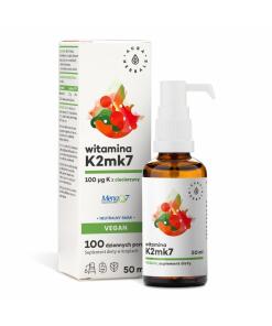 AURA HERBALS Vitamine K2mk7, 100 mcg Végane (50 ml / 1,69 fl. oz.)