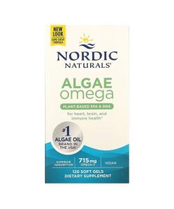 Nordic Naturals - Algen Omega, 715 mg Omega-3 - 120 Zachte Capsules