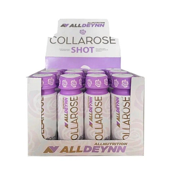 Allnutrition - AllDeynn Collarose Shot, Wilde Framboos Aardbei - 12 x 80 ml