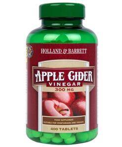 Holland & Barrett - Appelciderazijn, 300 mg - 400 tabletten
