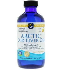 Nordic Naturals - Arctische Kabeljauwleverolie, 1060 mg Citroen - 237 ml