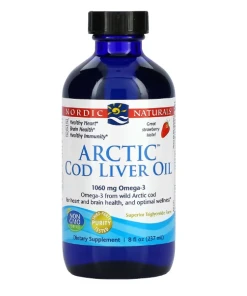 Nordic Naturals - Arctische Kabeljauwleverolie, 1060 mg met Aardbeiensmaak - 237 ml