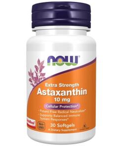 NOW Foods - Extra Sterke Astaxanthine, 10 mg - 30 Zachte Capsules