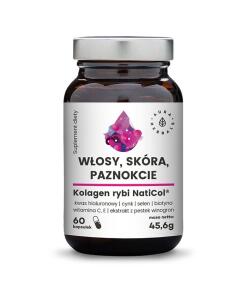 AURA HERBALS Collagène de poisson NatiCol, Cheveux, Peau, Ongles (60 gélules)